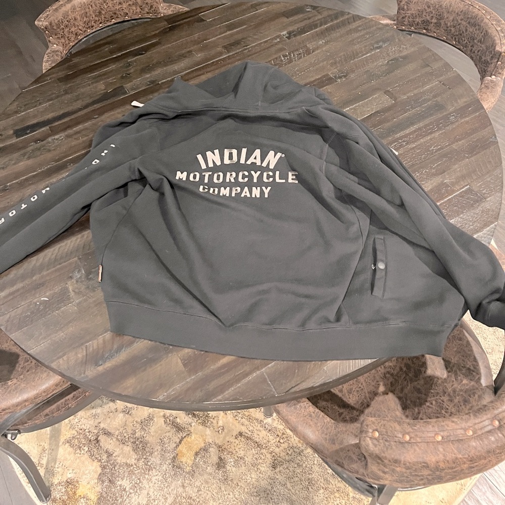 Indian motorcycle zip up hoodie